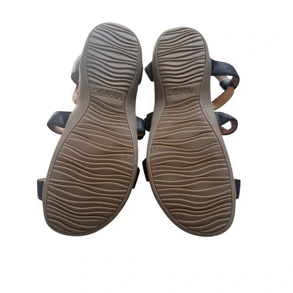Vionic Jodie Black Infinity Sandals Size 11 - Podiatrist-Designed Light Wear ✨ - Picture 12 of 12